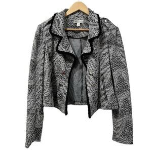 CATO Women Crop Knit Open Front Jacket